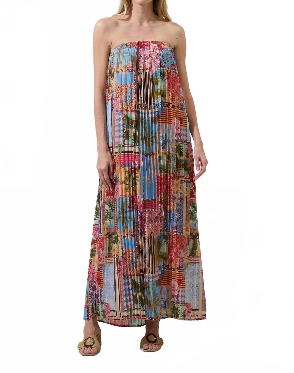 NEW SUGARLIPS isabela pleated maxi dress